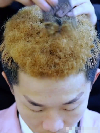 女生都去做"泡面头"了,男生最火的"黑人烫",网友:肉松__财经头条