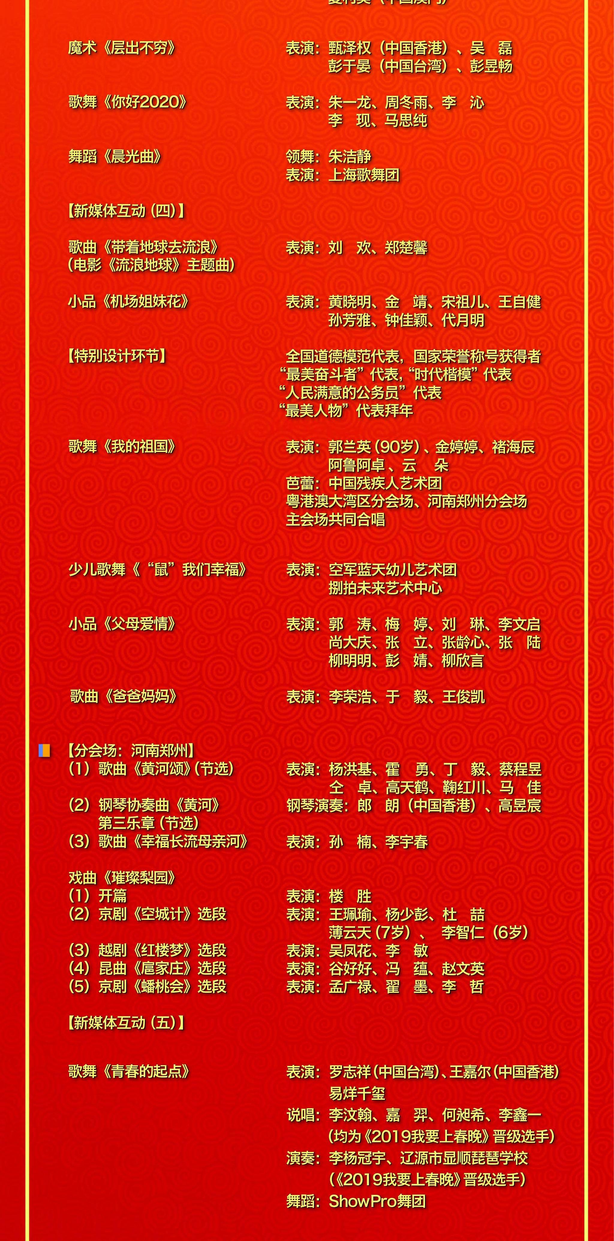 春晚节目单看点多!宝石老舅登春晚,吴磊变魔术,肖战首次演小品