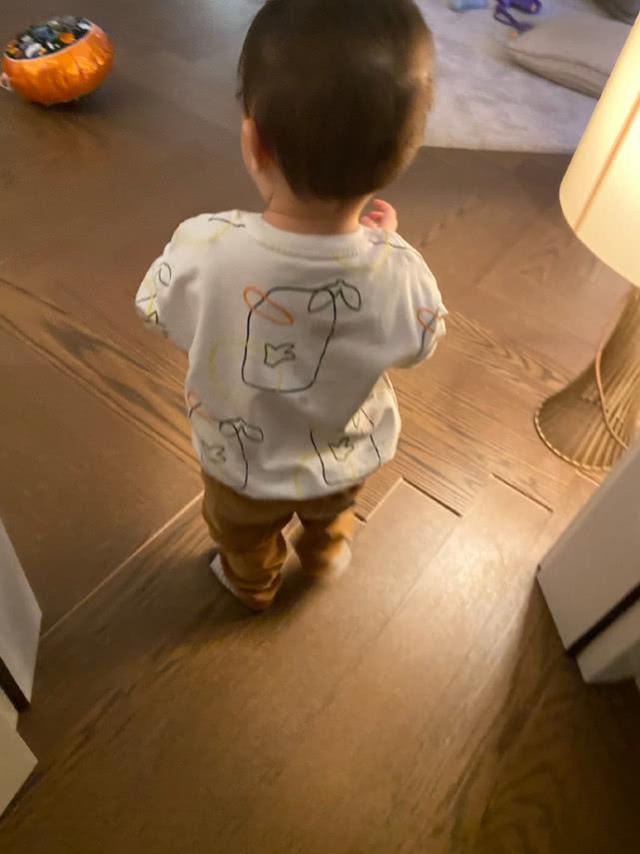 沈腾新年手提购物车买菜打扮似大妈,一岁儿子躺地上撒娇萌翻