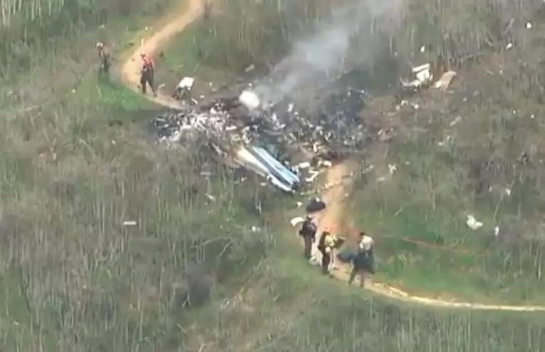 科比父女遗体已找到坠机现场画面公布太惨了唉心都碎了