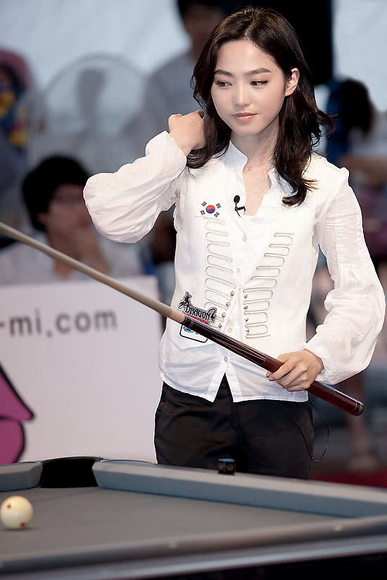韩国台球女神车侑蓝,身材颜值不输超模,却是一位实力派球员!