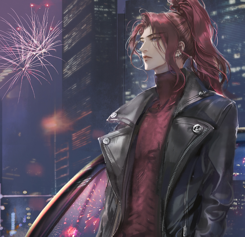 当王者荣耀男神穿现代装韩信皮衣好帅赵云李白变居家男友