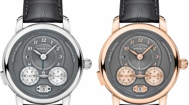 万宝龙nicolas rieussec计时码表,换上煤灰色新模样