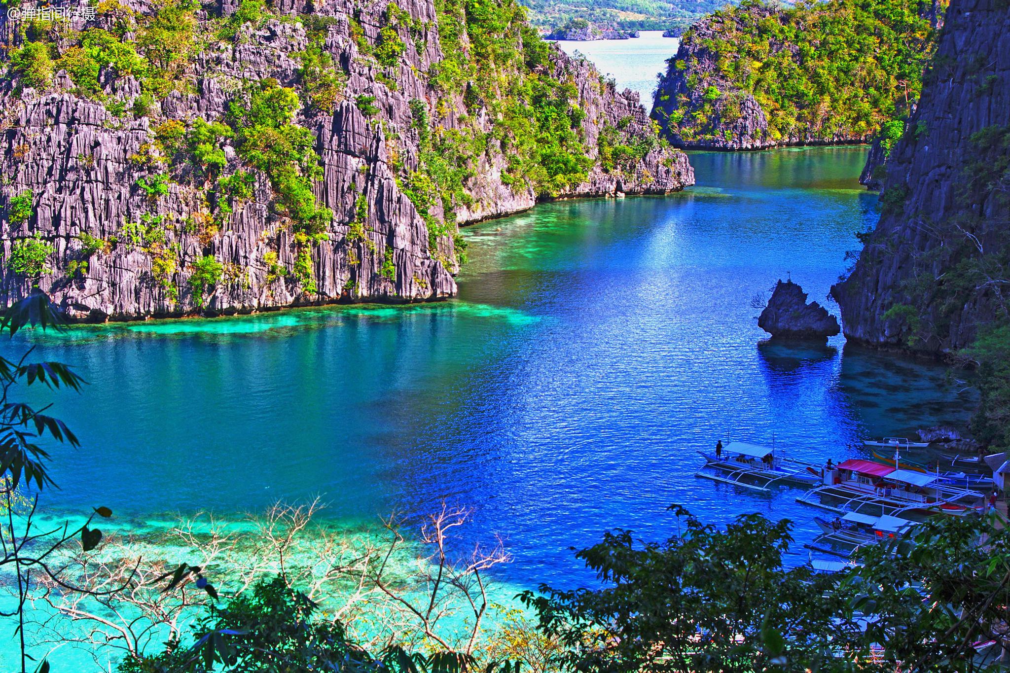 菲律宾最神奇的海景,海中有山山中有湖,宛如"海上九寨沟"