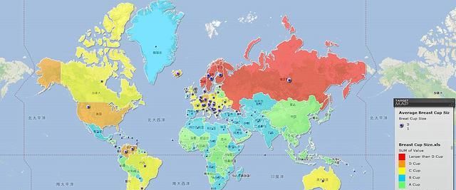 世界罩杯排行_世界女性的胸围排名:俄罗斯最大,中国最小