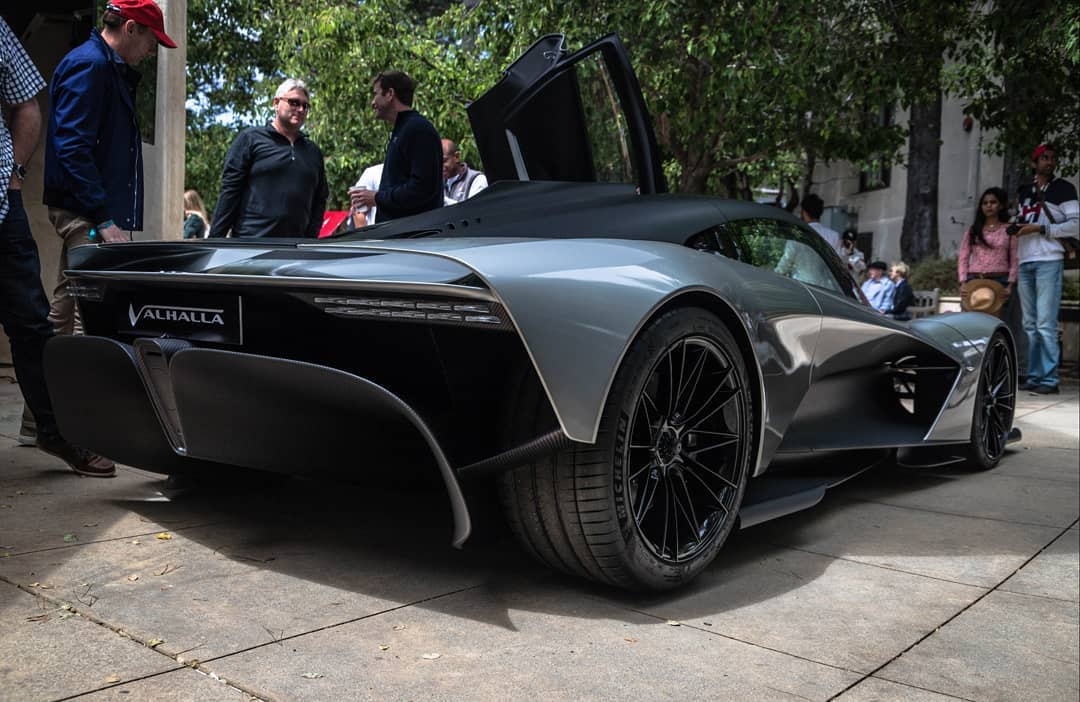 阿斯顿·马丁valhalla实车 科幻的未来感
