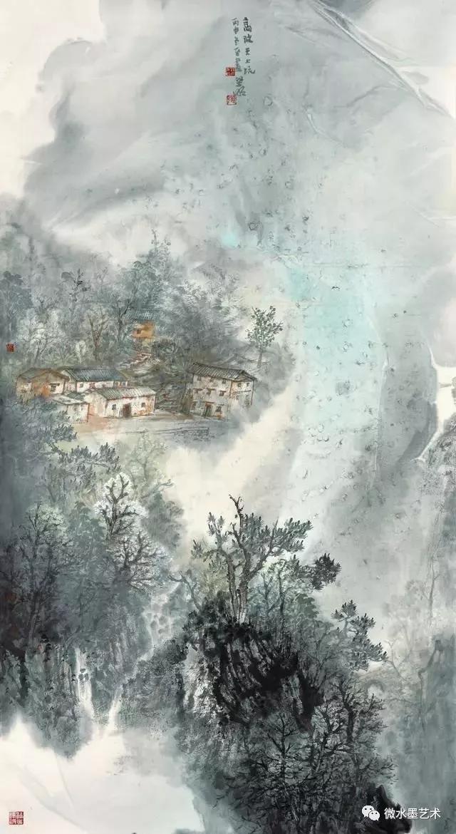 他的泼墨山水,气吞万里!|福建省|山水画|梁明_新浪网