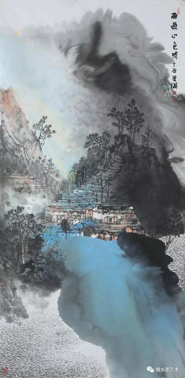 他的泼墨山水,气吞万里!|福建省|山水画|梁明_新浪新闻