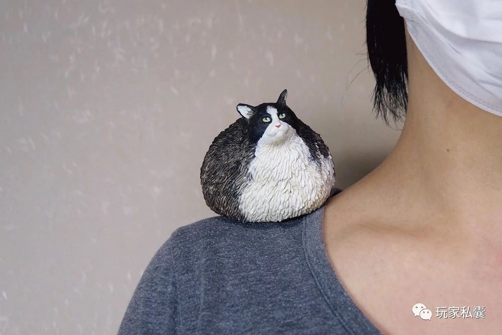 "口罩猫"被日本人做成了手办,这也太治愈了吧