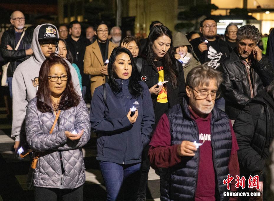 美国圣荷西民众纪念二战期间日裔美国人遭关押事件美国圣荷西民众纪念