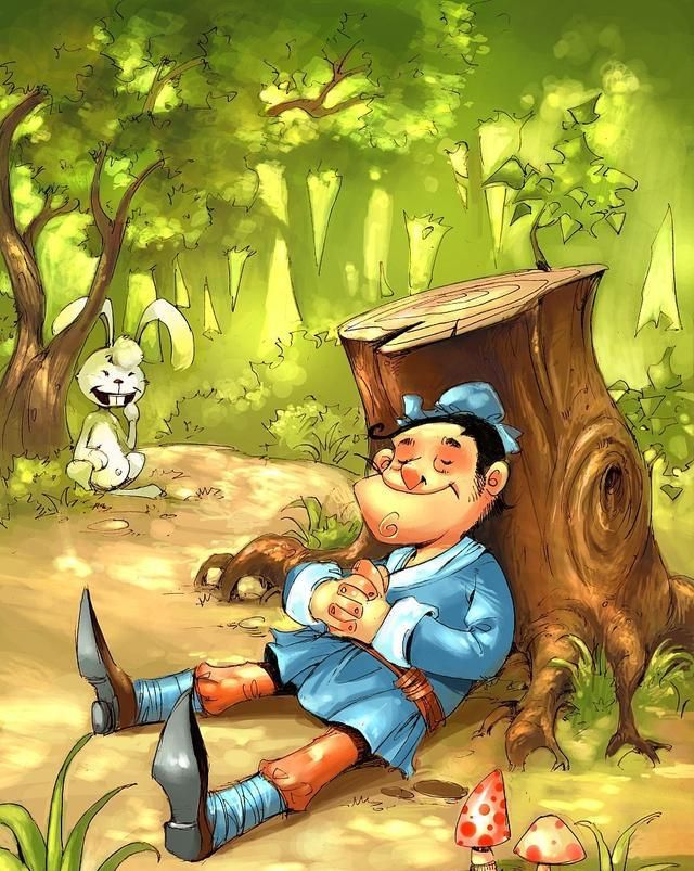 三年级部编版下册第5课守株待兔学寓言故事明白人生哲理