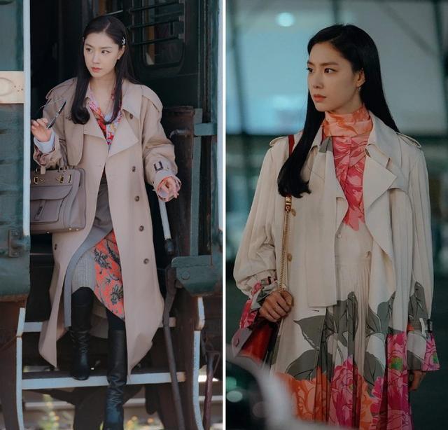 《爱的迫降》女二穿搭成范本,各款式大衣轻松驾驭,整体大气高级