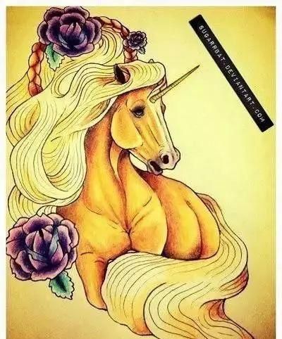 我是雕刻师素描手稿第三十七期独角兽纹身雕刻素材