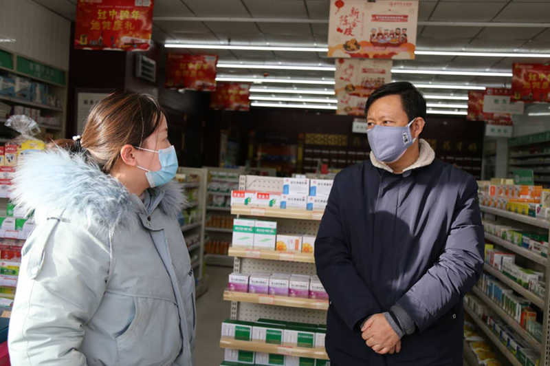 周定友督导郑东新区商都路办事处复工复产工作