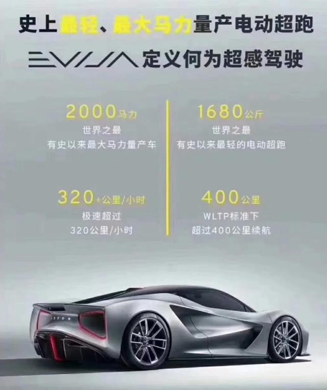 2188万的路特斯Evija今夏交付，吉利向国际大厂更进一步