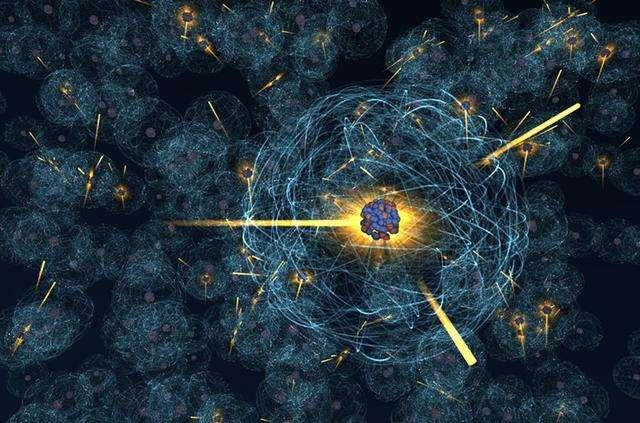 原子弹的原理是重核裂变,原子核有质子和种子组成,当它的数量过大时