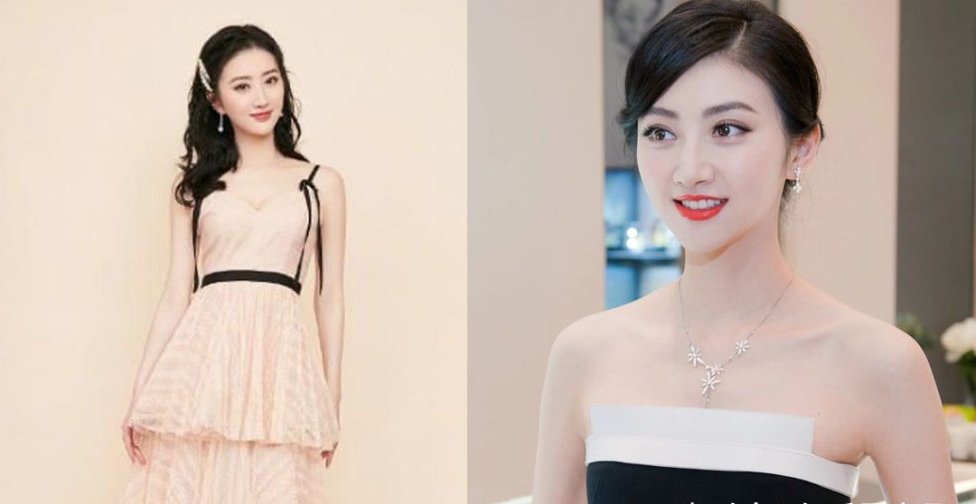 景甜穿吊带裙vs景甜穿抹胸裙,两根吊带之差,美感却有天壤之别