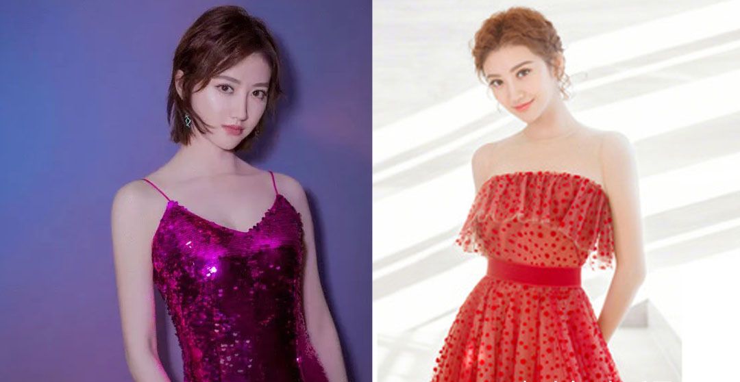 景甜穿吊带裙vs景甜穿抹胸裙,两根吊带之差,美感却有天壤之别