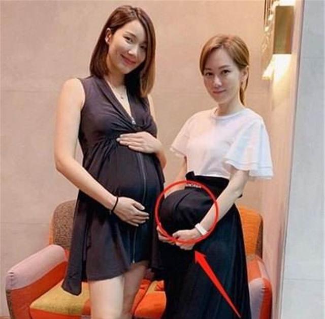 应采儿挺6个月孕肚参加活动,身材苗条似少女,网友:这哪像怀孕