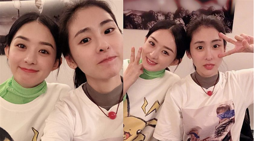 以为很陌生,其实是闺蜜,赵丽颖,唐艺昕没啥,她俩看着像双胞胎