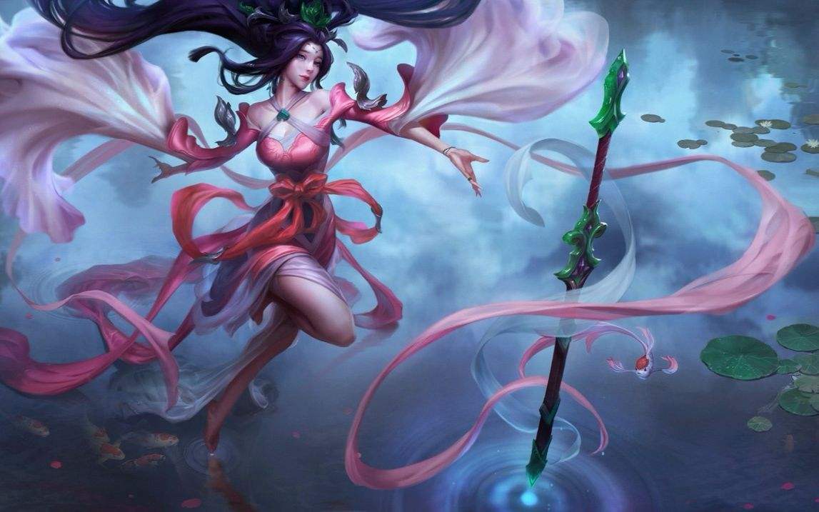 的舞剑仙皮肤在整个系列皮肤中都是排名靠前的,在舞剑仙皮肤原画中