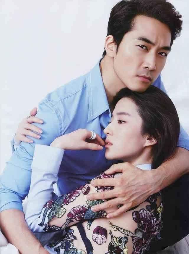 很快刘亦菲的恋情就曝光了,男方是韩国男星宋承宪.