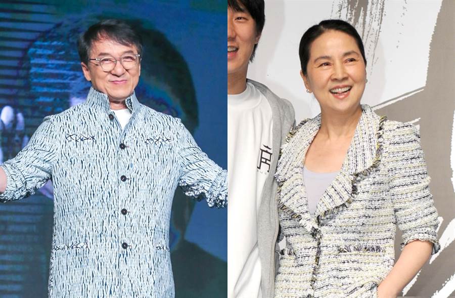 林凤娇罕见现身探班成龙这小动作曝38年婚姻现况