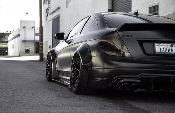 奔驰c63 amg(w204)宽体改装案例