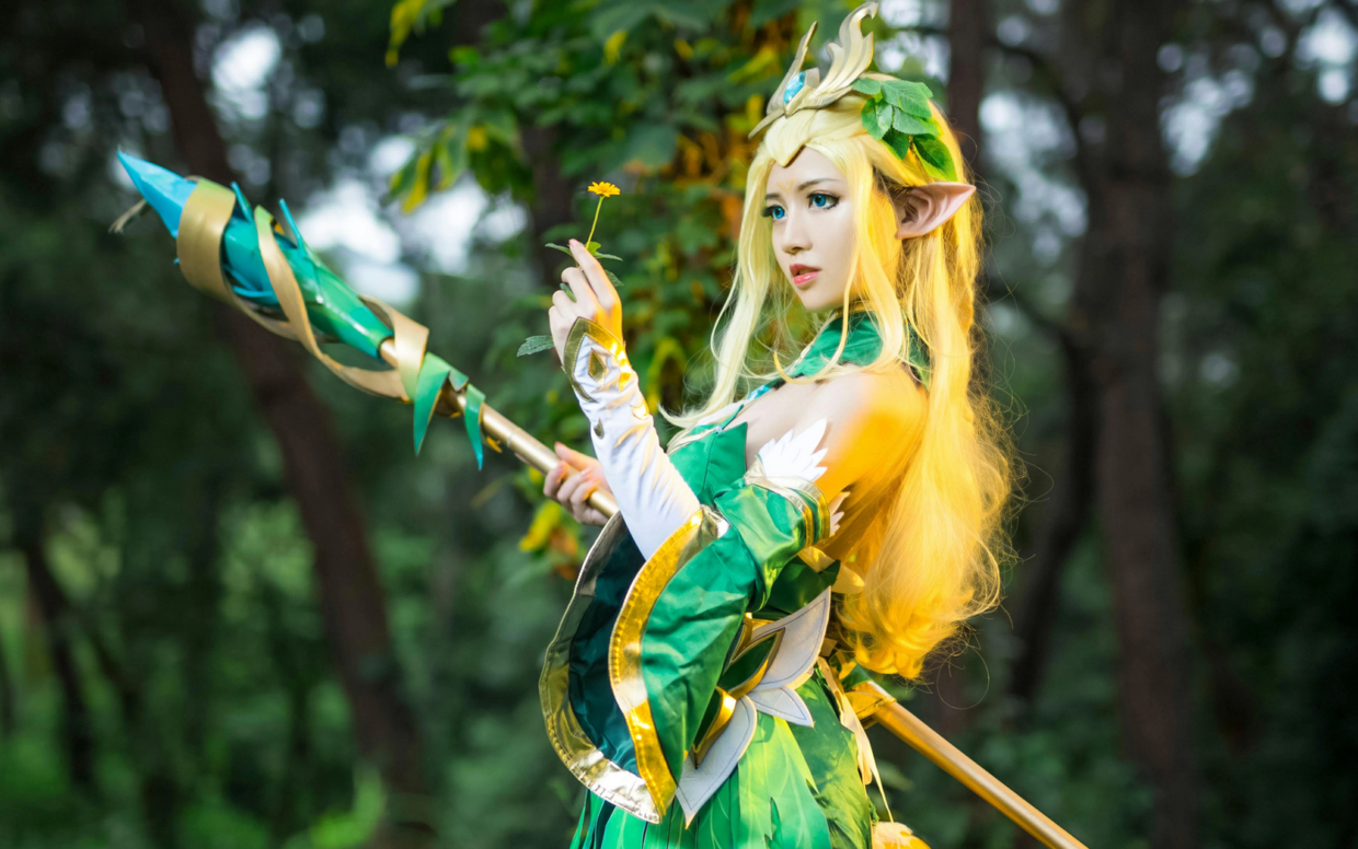 王者荣耀:王昭君cos展示,来自森林小精灵,她:美貌是一种罪孽