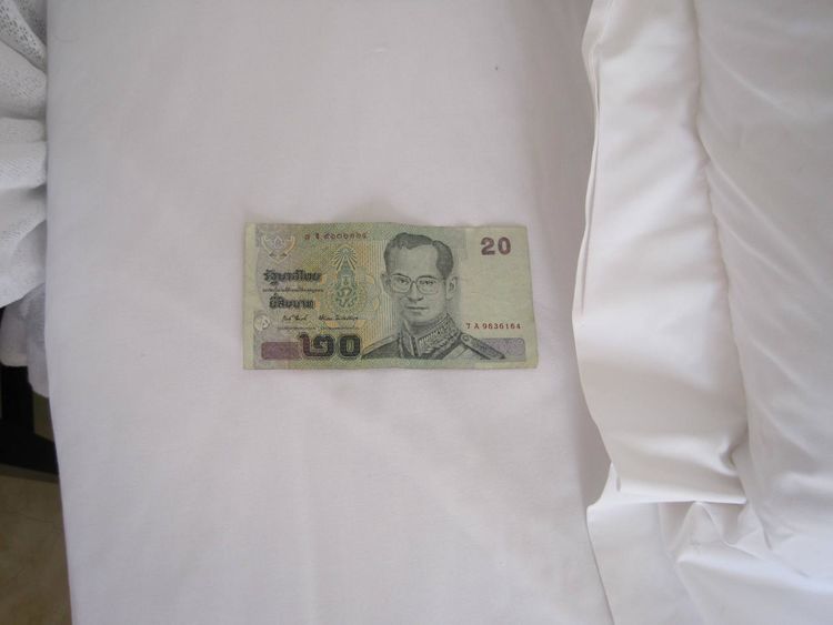 吃饭的时候,如果感到对用餐满意的话,也是可以给服务员50泰铢作为感谢