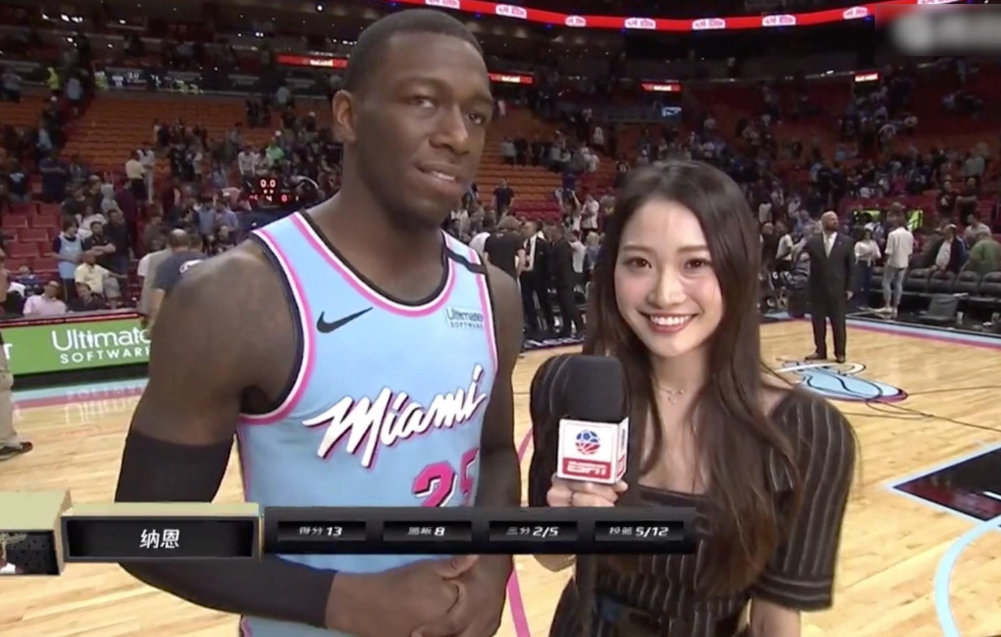 NBA国内女记者走红,姓氏很稀有,颜值尽显东方女性美!|女记者|姓氏|走红_新浪新闻