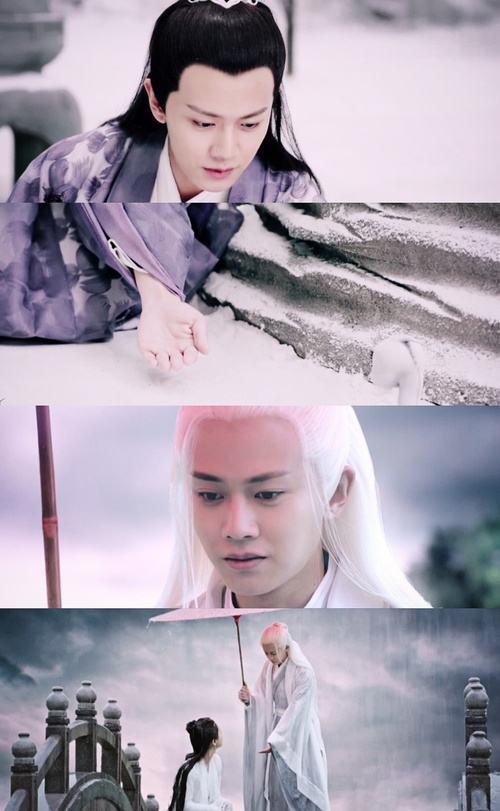 有种惊艳叫"白发",任嘉伦,肖战没啥,再看朱一龙:画面太甜了