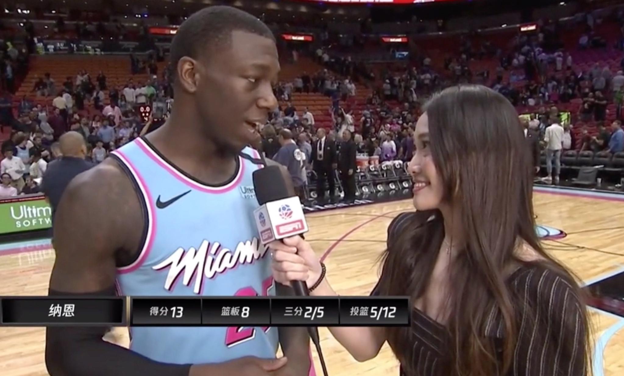 NBA国内女记者走红,姓氏很稀有,颜值尽显东方女性美!|女记者|姓氏|走红_新浪新闻