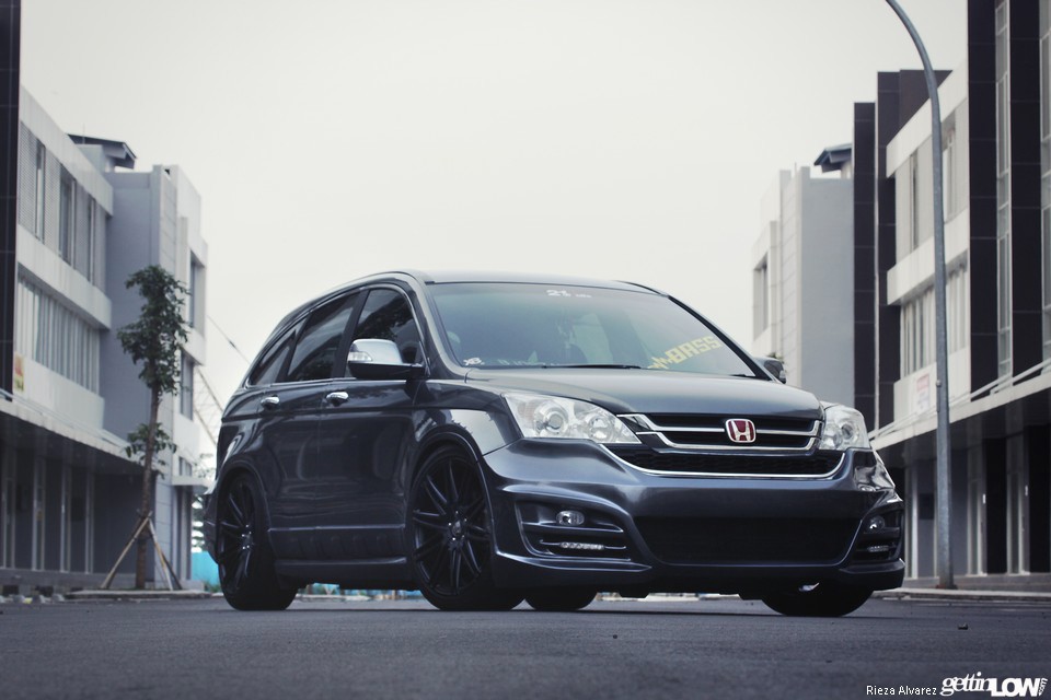 只要是本田都必须趴下来10款本田crv改装案例