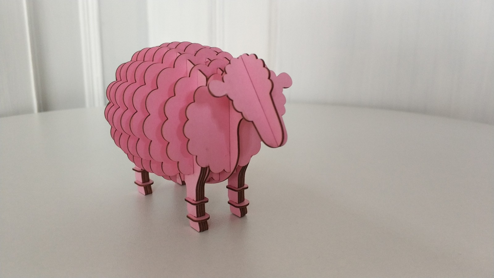 可爱的立体拼图小绵羊,好看又好玩,一起来组合一个吧