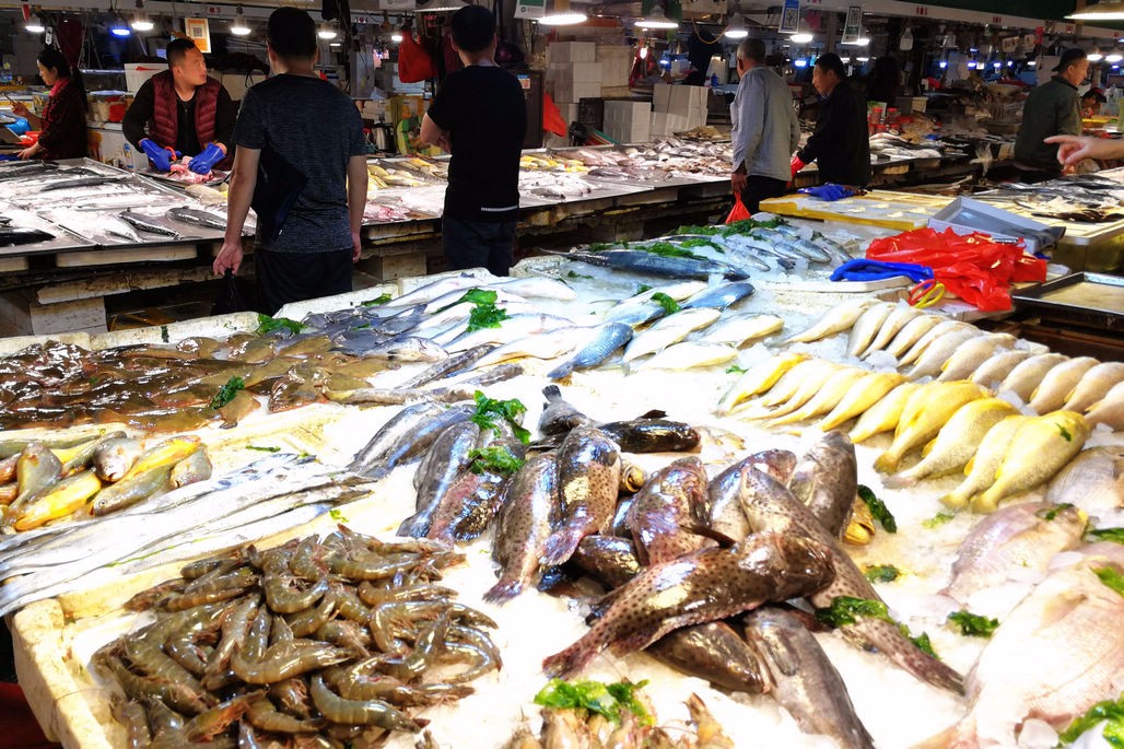 海鲜市场真实图片