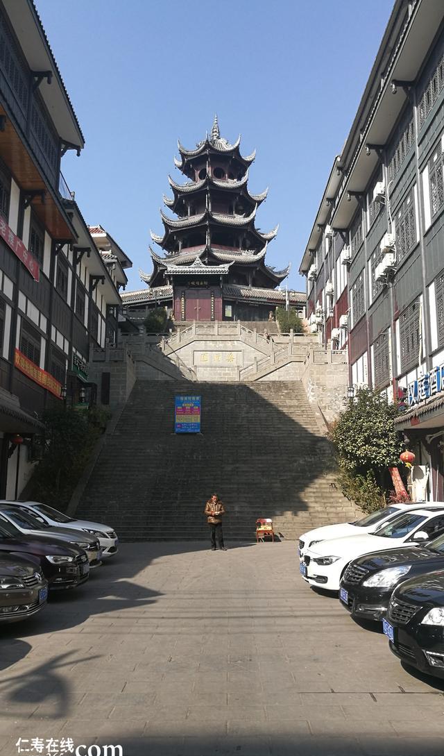 仁寿的标志性建筑历史景观奎星阁