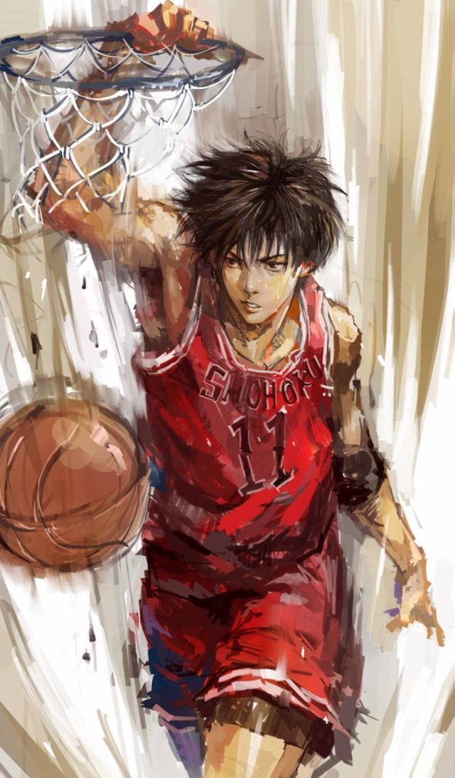 灌篮高手漫画版湘北首发五虎的手绘照喜欢的朋友可以收藏哦