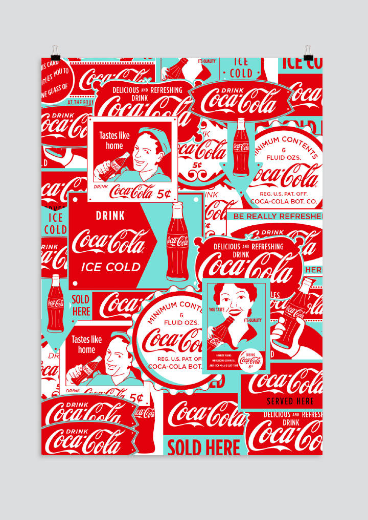 可口可乐的视觉海报设计|可口可乐|视觉|设计_新浪新闻