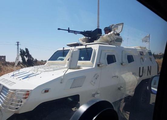 中国"东风猛士"装甲车已开赴叙利亚戈兰高地 身披un标志