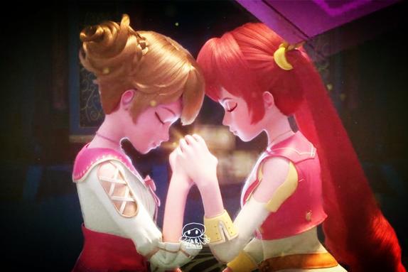 星学院中的四个许愿动作,安娅老师太美了,菲洛和美星心有灵犀