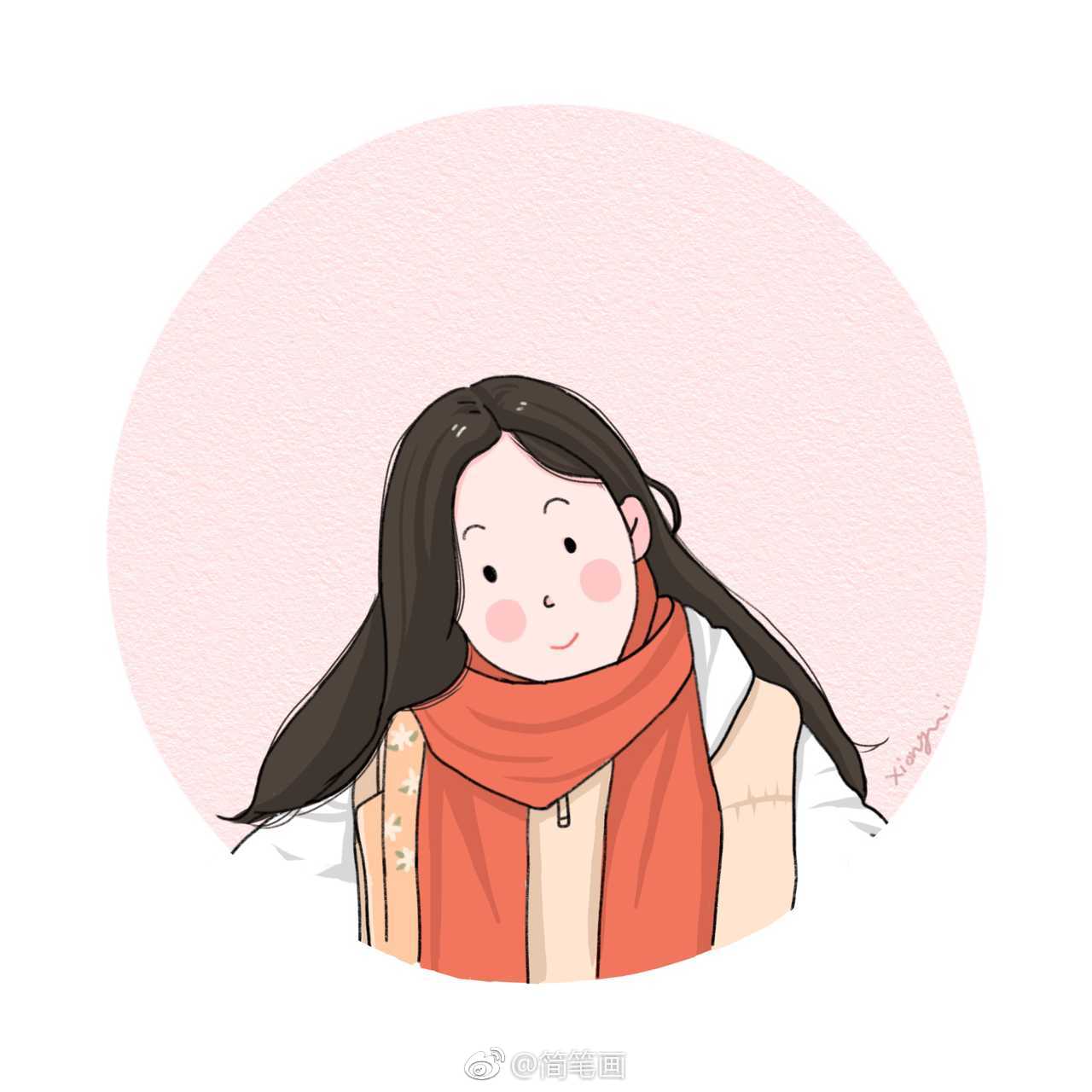 一组简笔画女生头像投稿xionglli