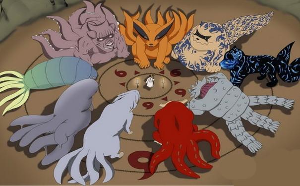 火影忍者五只尾兽小时候太可爱了, 长大后画风突变