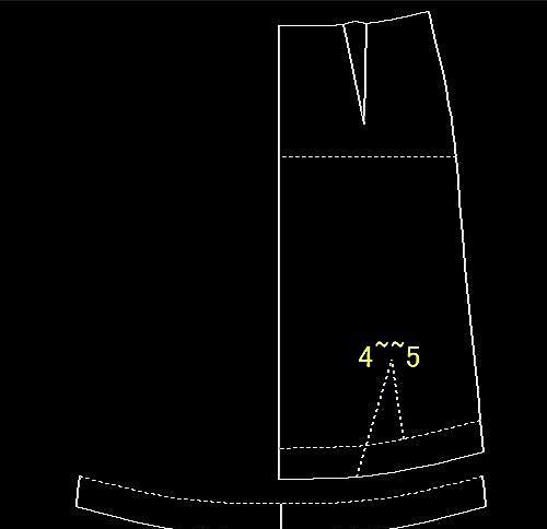 做基礎參考線,需要說明一下,著款裙子本來跟前面的結構線一樣,因為
