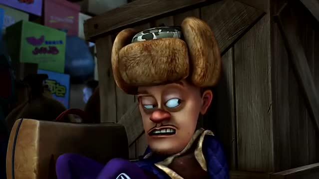 狗熊被抓光头强想来想去想不明白