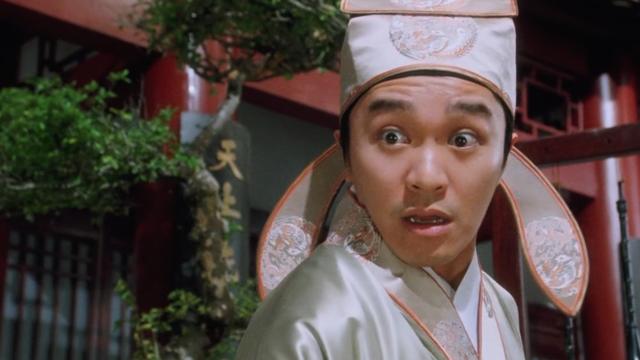 唐伯虎的画功都被周星驰演神了,陈百祥被踢又被打,可怜!