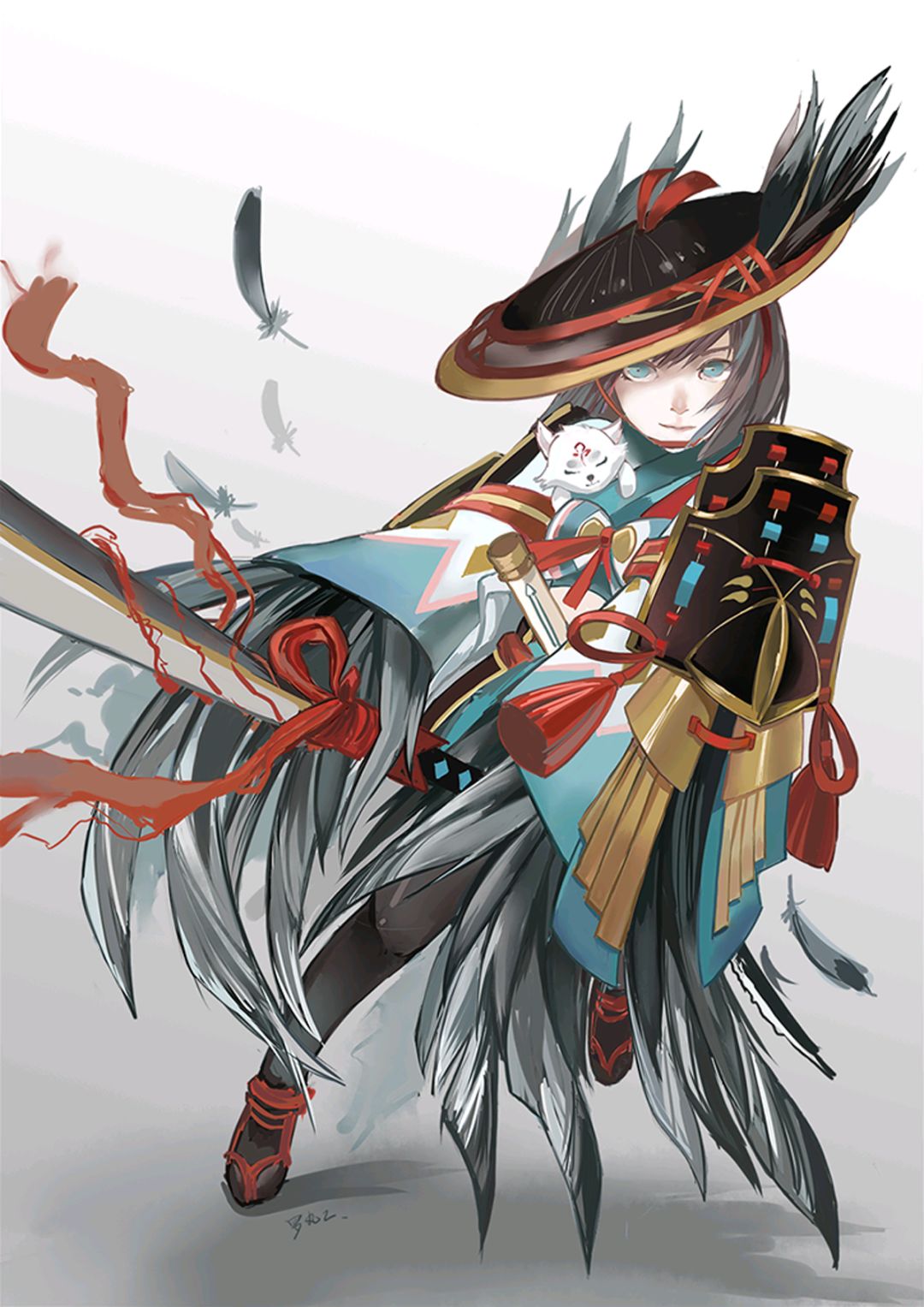 本期壁纸为姑获鸟