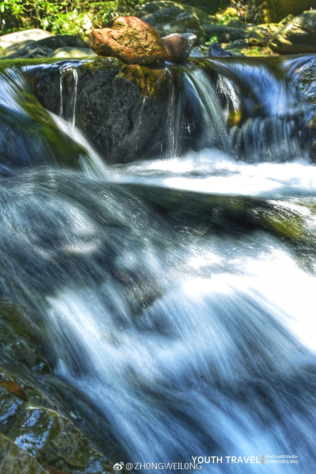 山涧流水之趣,手持慢门习拍!