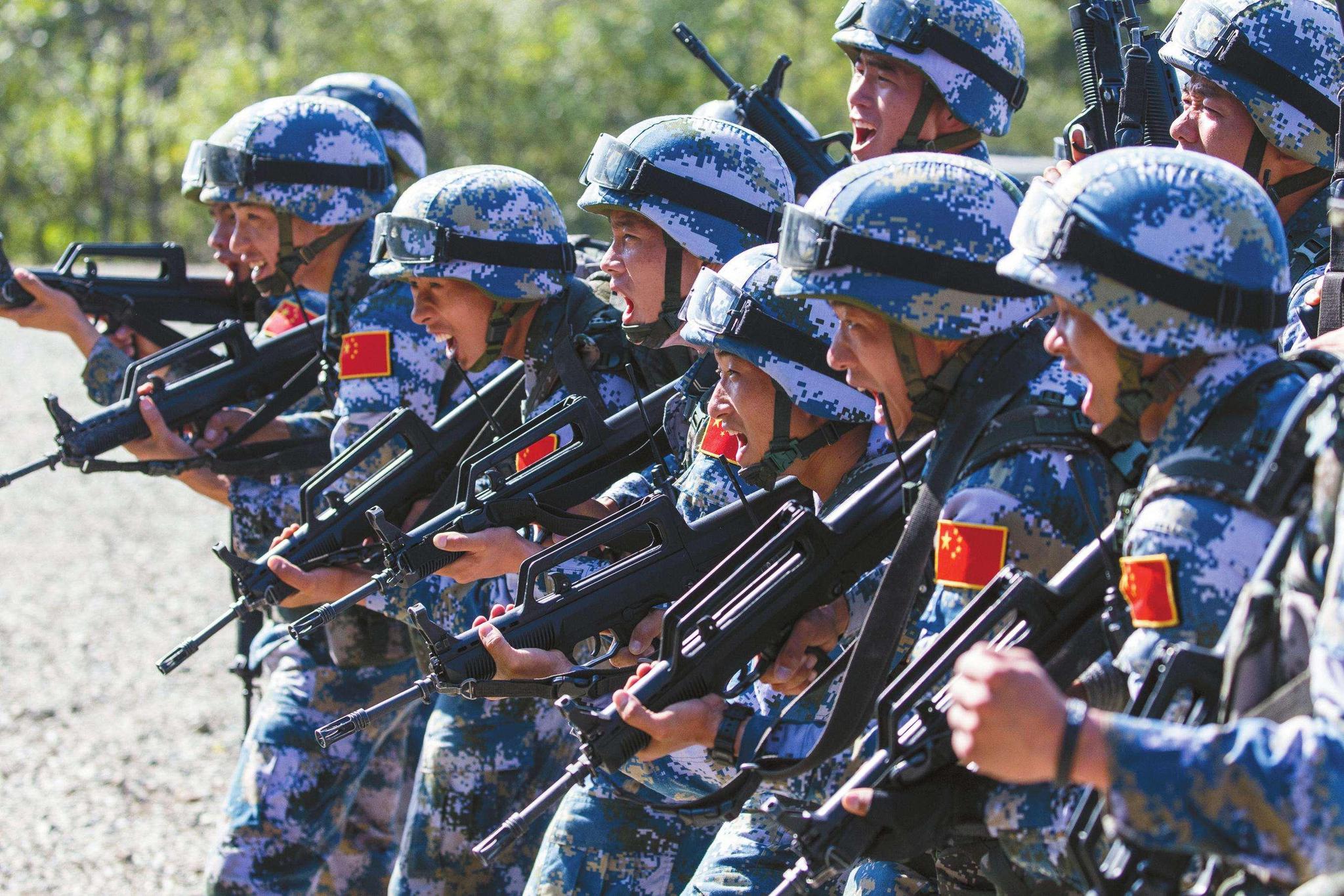 中国海军陆战队或换新迷彩服!这次不是蓝色了