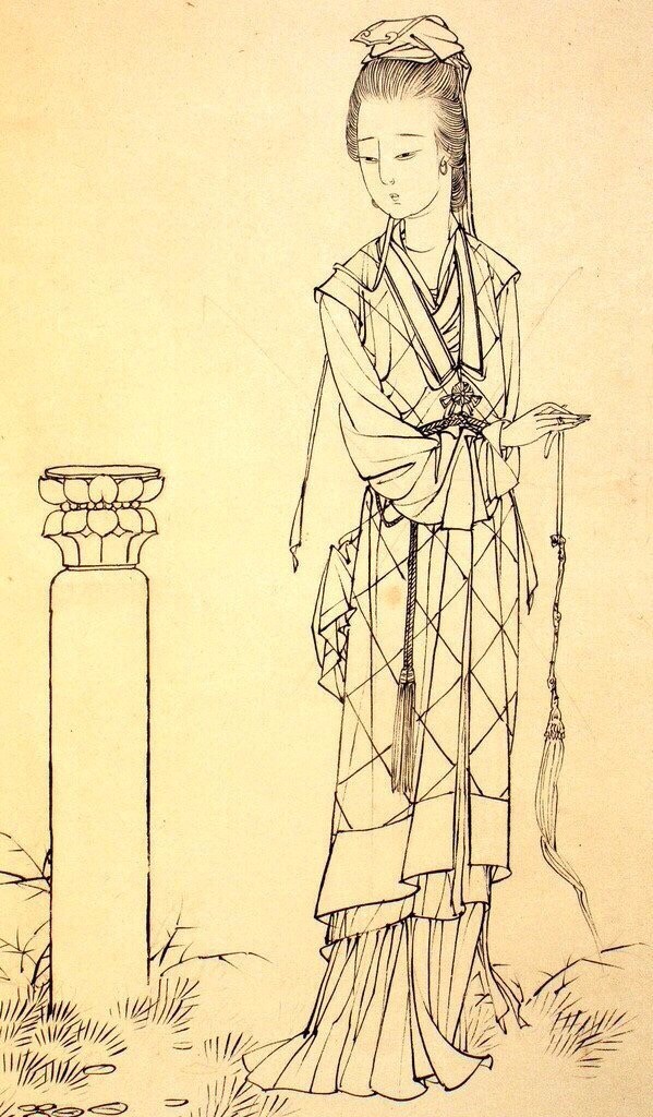 绘画历史:无色的震憾——铁线白描|白描|中国画|线描_新浪新闻